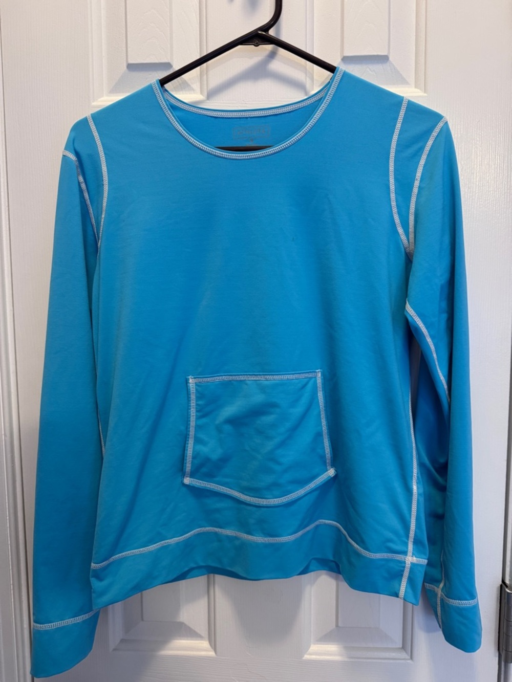 Athleta Bright Blue swim rash guard